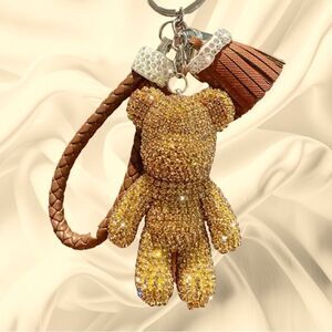 TEDDY BEAR FRIENDSHIP KEYCHAIN BAG CHARM